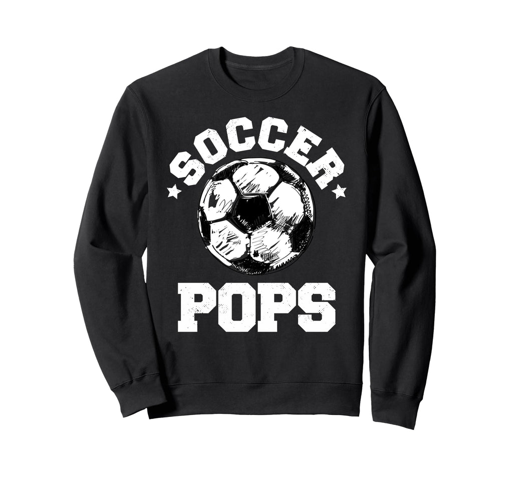 Soccer Pops Soccer Ball Distressed Sweatshirt - Novelty Apparel Men Women