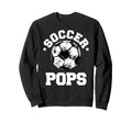 Soccer Pops Soccer Ball Distressed Sweatshirt - Novelty Apparel Men Women