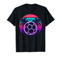 Beach Palm Soccer Ball Football T-Shirt - Novelty Apparel for Adults