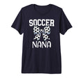Soccer Nana Coquette Bow Proud Soccer T-Shirt - Graphic Print for Adults