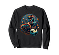 Soccer Player T Rex Dinosaur Sweatshirt - Casual Everyday Wear for Adults