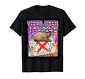 Vibes Over Tactics Meme Capybara T-Shirt - Novelty Apparel for Adults