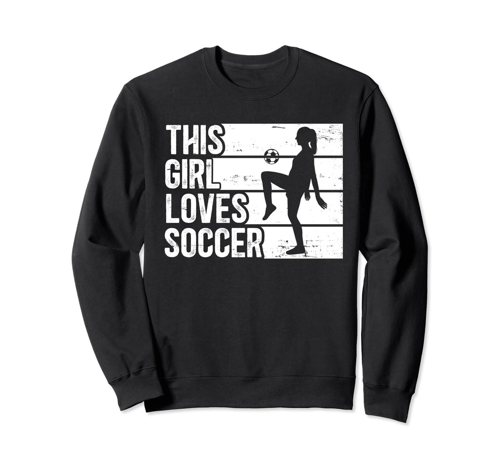 Funny Sport This Loves Soccer Sweatshirt - Fun Novelty Design Men Women