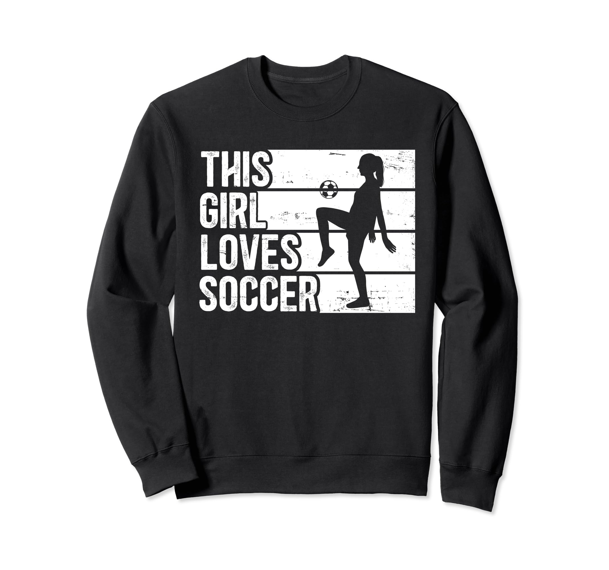 Funny Sport This Loves Soccer Sweatshirt - Fun Novelty Design Men Women
