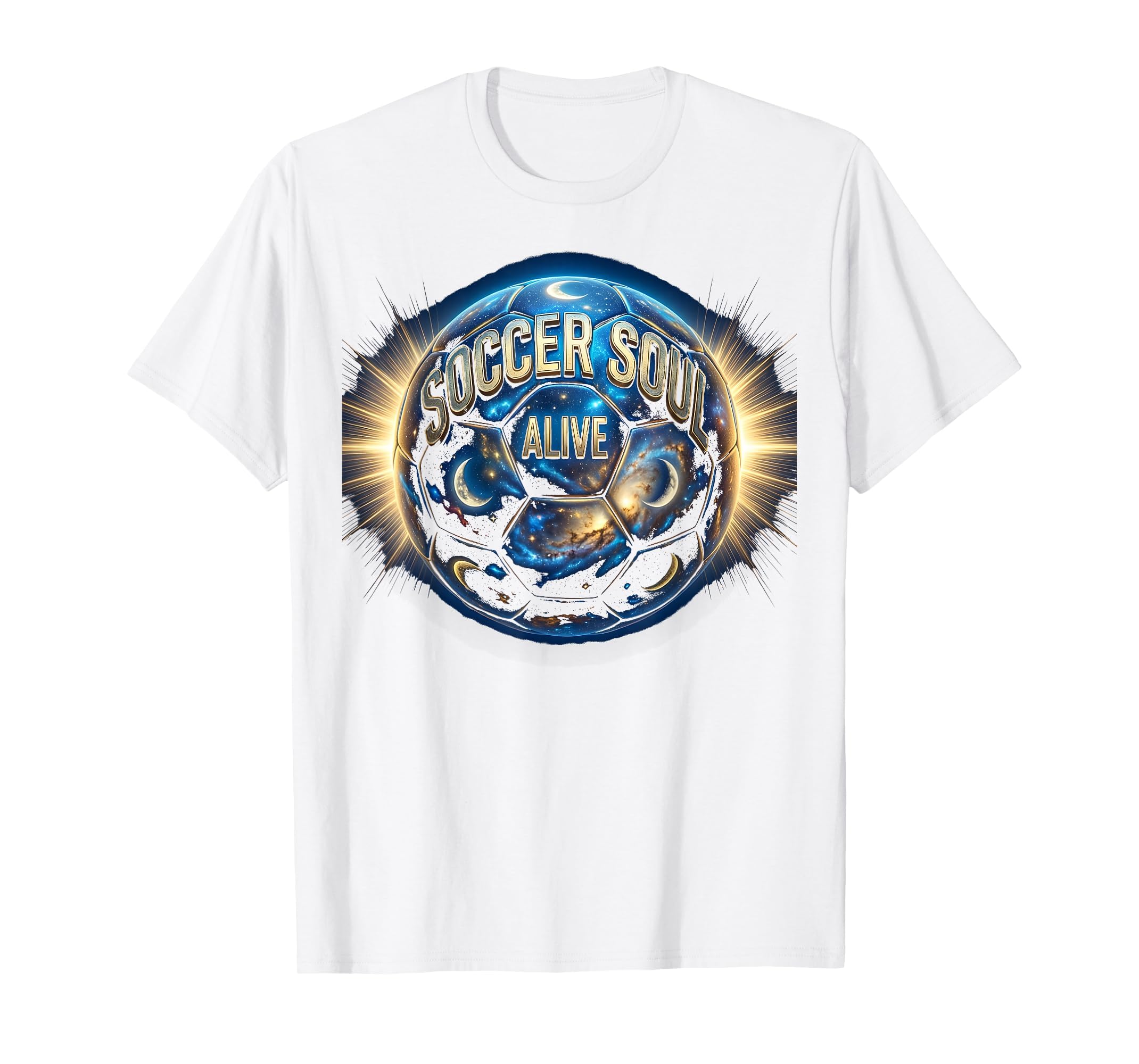 Soccer Soul Alive Passionate Football T-Shirt - Unique Graphic for Adults