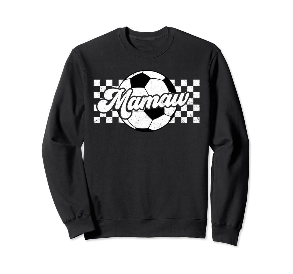 Soccer Mamaw Sport Lover Family Sweatshirt - Minimalist Print for Adults