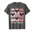 Soccer Mama Coquette Bow Soccer Mom T-Shirt - Trendy Graphic for Adults