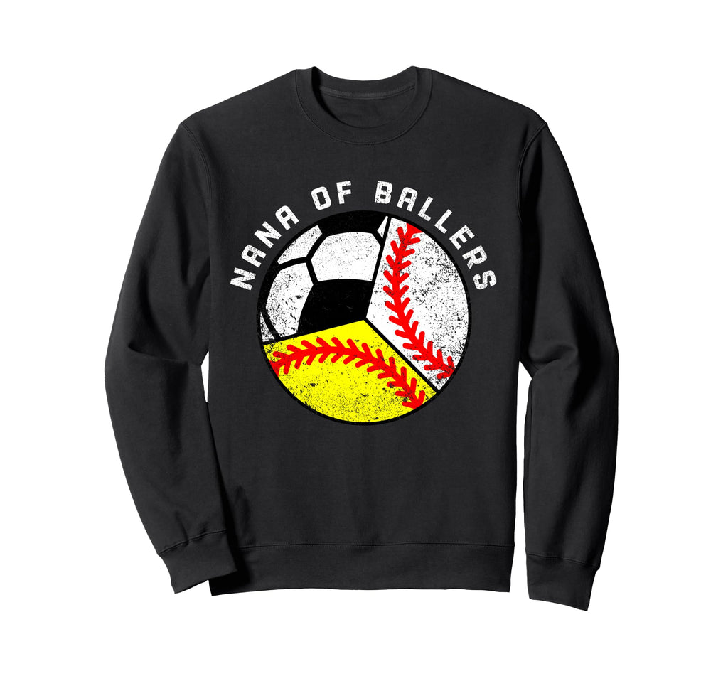Nana Ballers Funny Baseball Sweatshirt - Streetwear Style for Adults