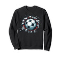 Soccer Ball Break Wall Soccer Sport Sweatshirt - Unique Graphic Men Women