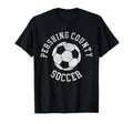 Pershing County Soccer Distressed 90S T-Shirt - Trendy Graphic Unisex