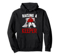 Raising Hockey Keeper Mom Hockey Hoodie - Graphic Print Men Women