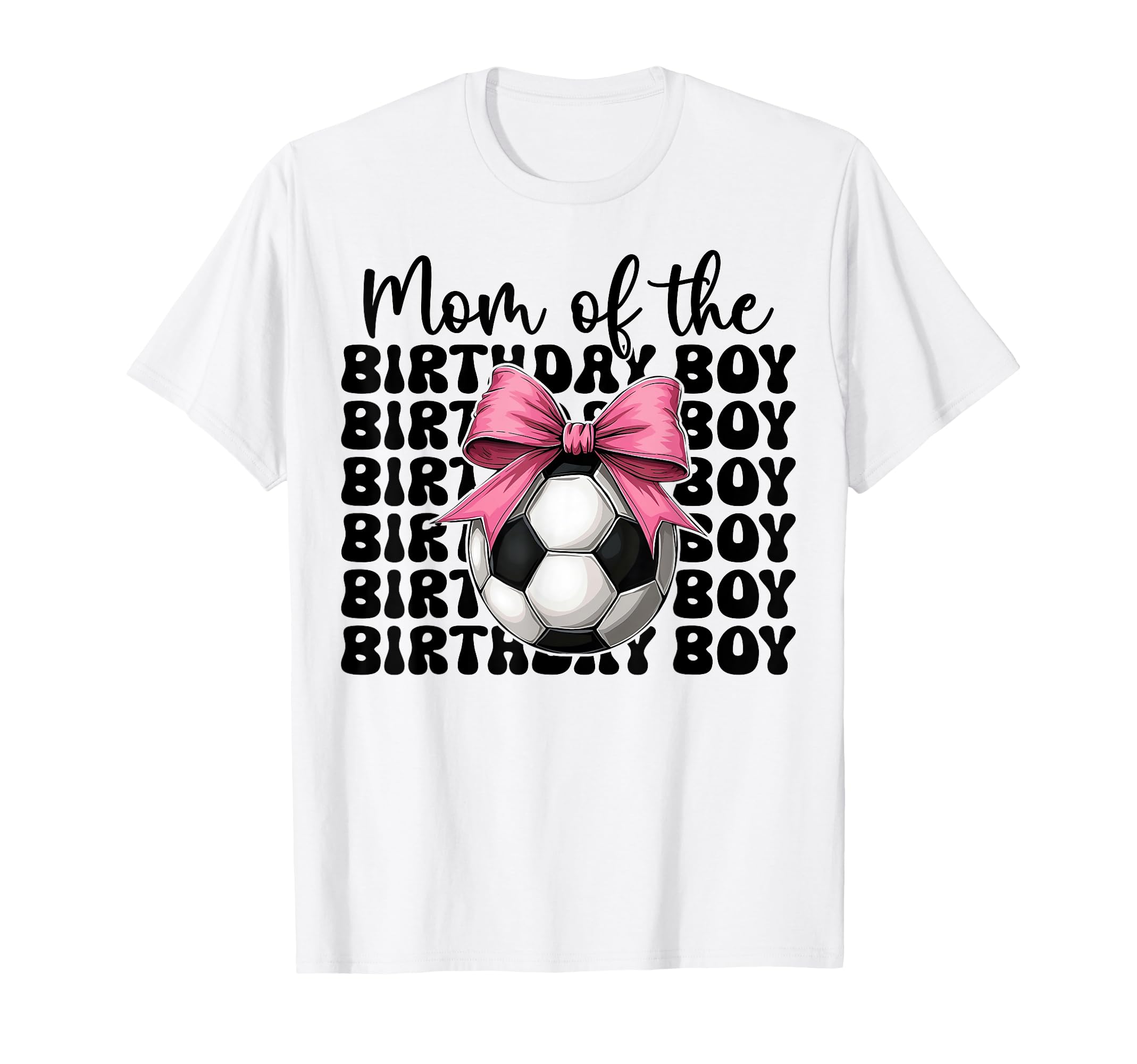 Soccer Mom Soccer Mama Coquette Bow T-Shirt - Fun Novelty Design Unisex