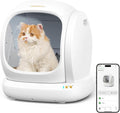 MeoWant Self Cleaning Cat Litter Box, Open-Top Automatic Cat Litter Box with Safety Protection, App Control, Odor-Free, 75L Large Space for Multiple Cats
