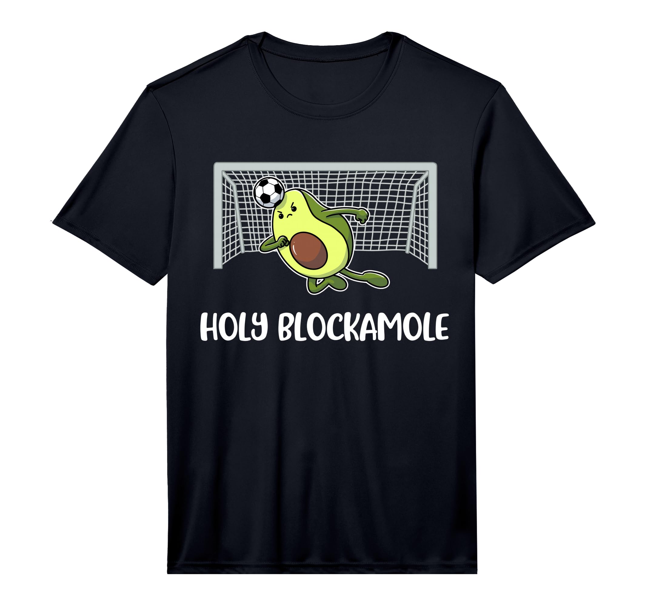 Mens Holy Blockamole Soccer Performance T-Shirt - Trendy Graphic for Adults