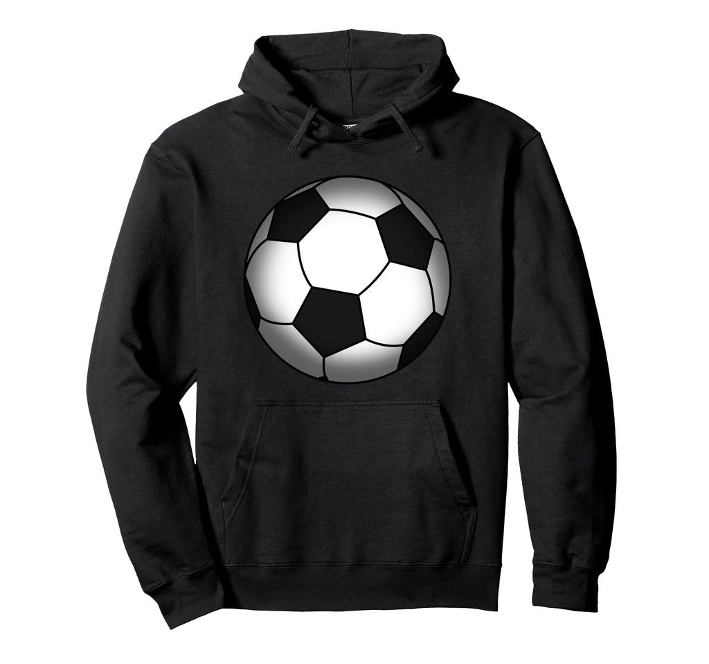 Funny Soccer Player Belly Pregnant Mama Hoodie - Graphic Print Unisex