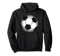 Funny Soccer Player Belly Pregnant Mama Hoodie - Graphic Print Unisex