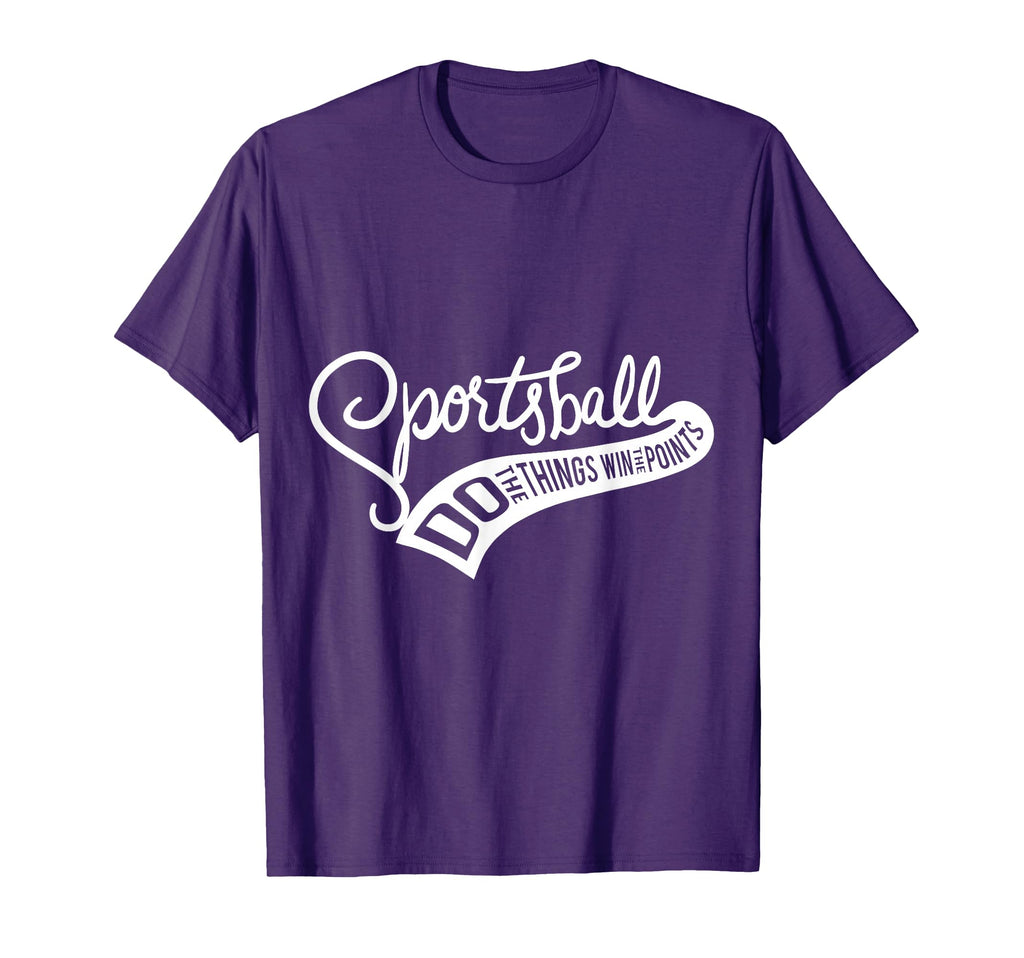 Sportsball Funny Football Baseball T-Shirt - Trendy Graphic for Adults