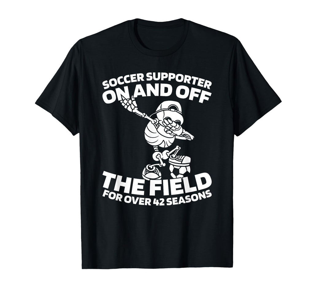 42Th Birthday Soccer Team Player Sports T-Shirt - Minimalist Print Unisex