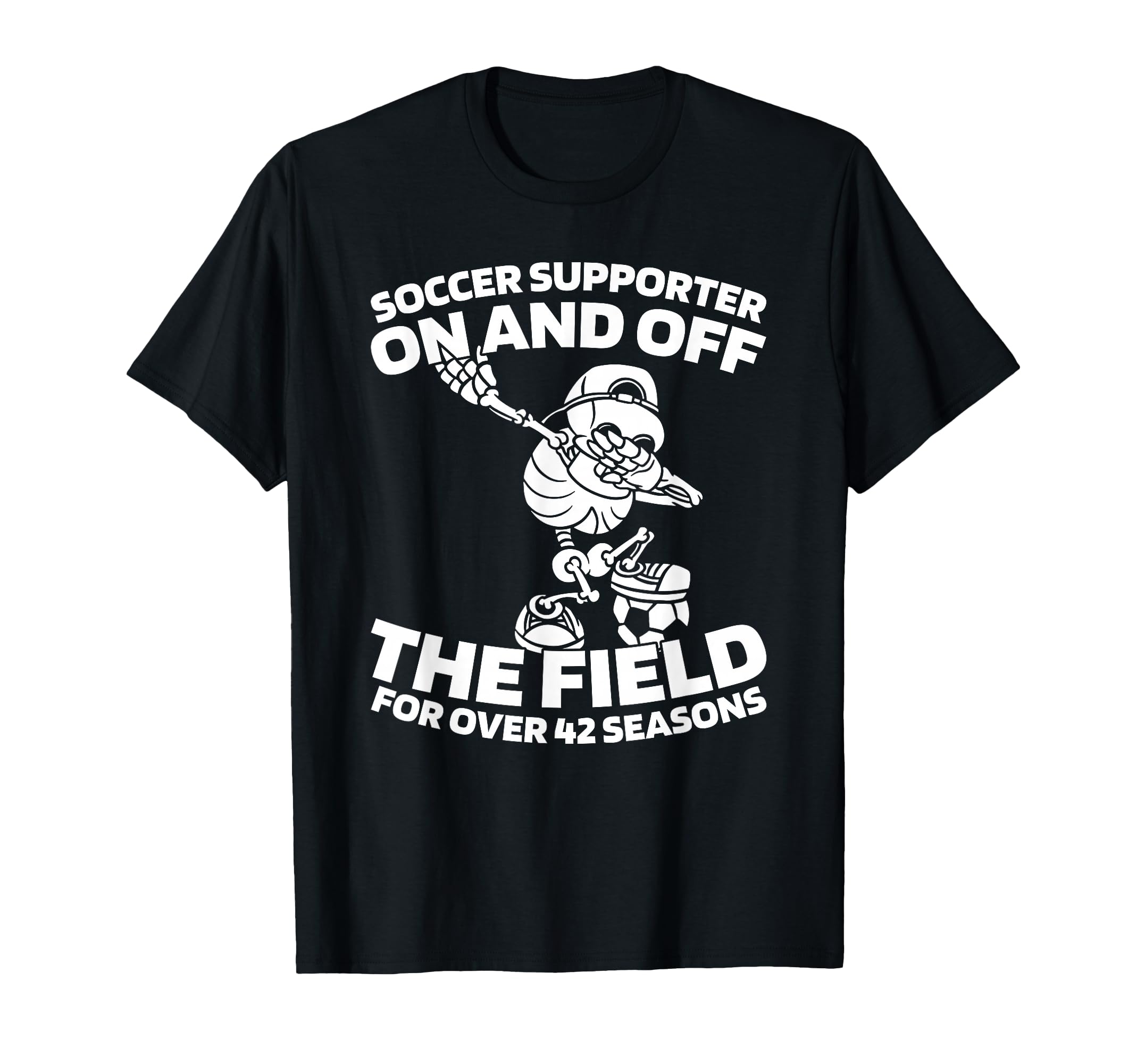 42Th Birthday Soccer Team Player Sports T-Shirt - Minimalist Print Unisex