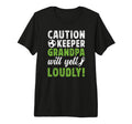 Mens Soccer Keeper Grandpa Will Yell T-Shirt - Minimalist Print Unisex