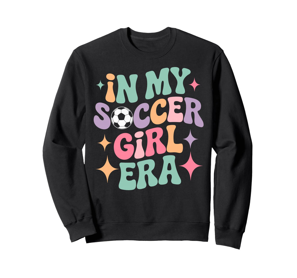 My Soccer Era Groovy Football Sweatshirt - Minimalist Print for Adults