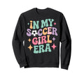 My Soccer Era Groovy Football Sweatshirt - Minimalist Print for Adults