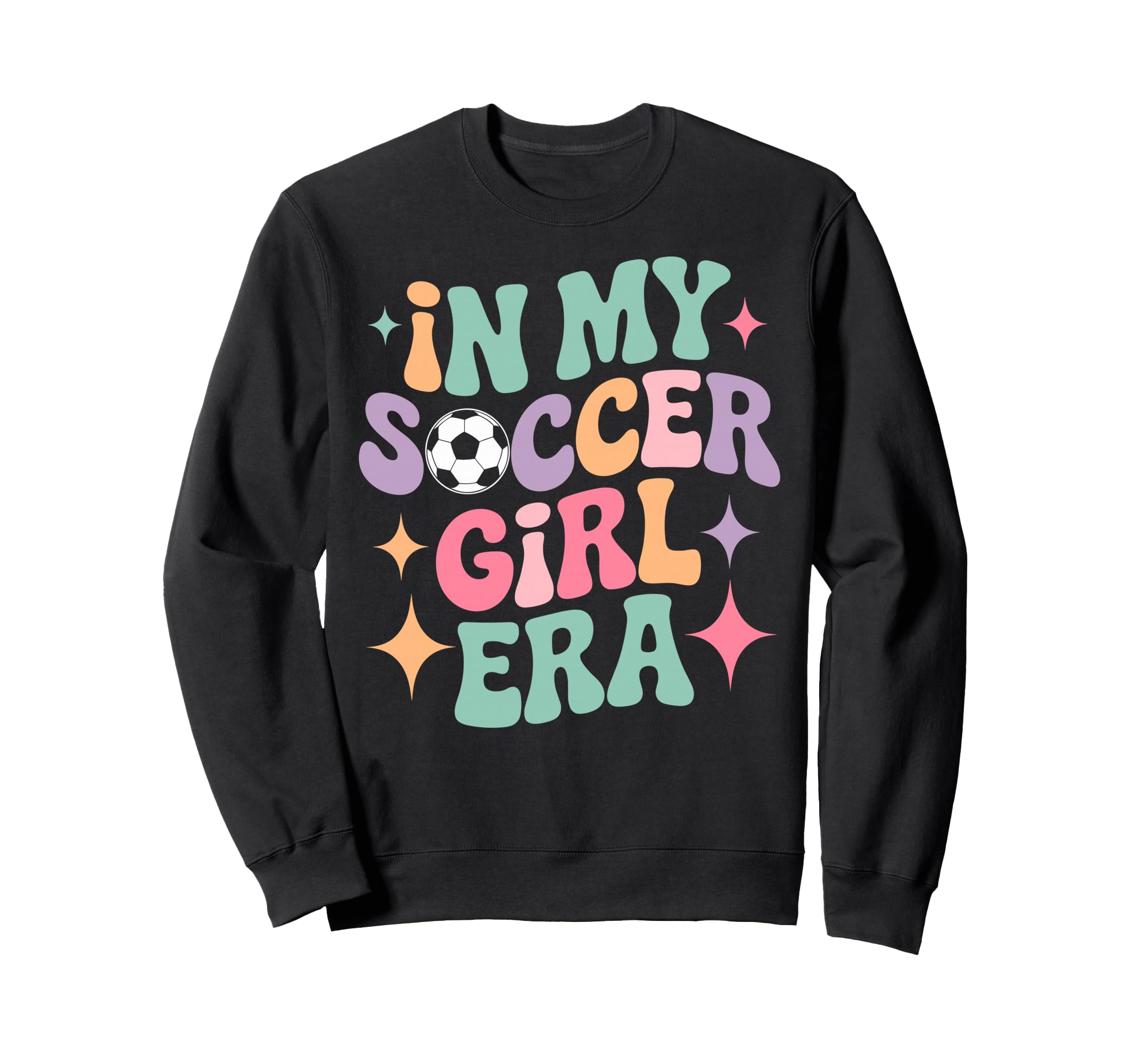 My Soccer Era Groovy Football Sweatshirt - Minimalist Print for Adults