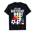 Its My 7Th Soccer Birthday Party 7Th T-Shirt - Unique Graphic for Adults