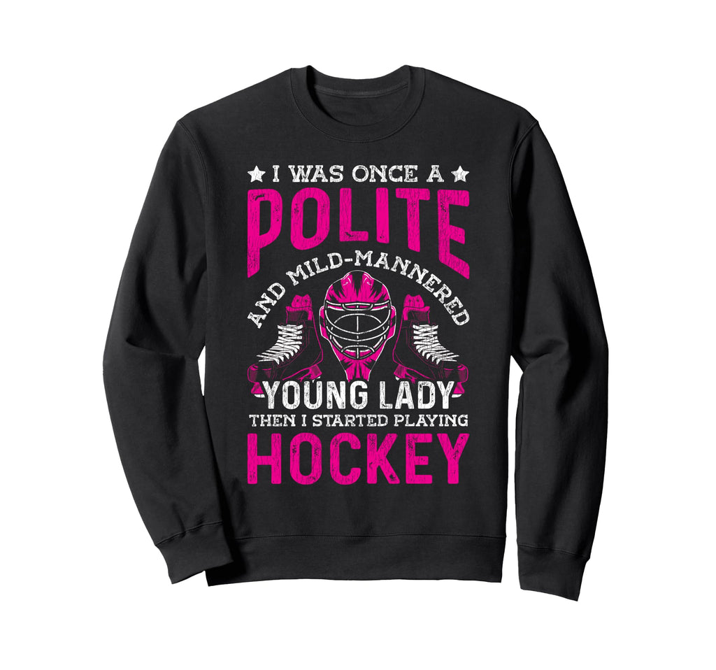 Ice Hockey Goalie Goalkeeper I Was Sweatshirt - Graphic Print for Adults