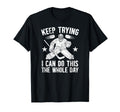 Keep Trying Ice Hockey Goalkeeper Ice T-Shirt - Unique Graphic for Adults