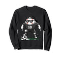 Baseball Soccer Player Sunglasses Sweatshirt - Graphic Print for Adults