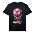 Soccer Ball Drip Ice Cream Drip Game T-Shirt - Unique Graphic Men Women