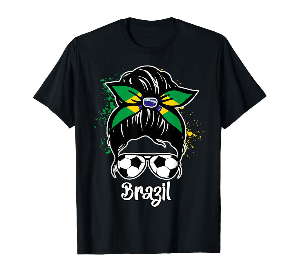 Brazil Soccer Game Player Football T-Shirt - Minimalist Print for Adults