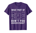 Funny Basketball Coach Tactic Diagram T-Shirt - Trendy Graphic for Adults