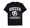 Coquette Bow Soccer Momma Soccer Team T-Shirt - Minimalist Print Men Women