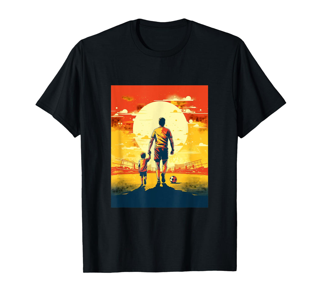 Soccer Dad Father Son Soccer Player T-Shirt - Custom Art Print for Adults