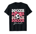 Groovy Soccer Coquette Bow Soccer T-Shirt - Trendy Graphic Unisex