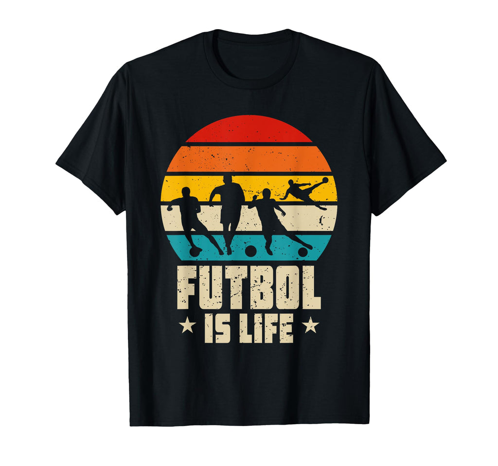 Futbol Is Life Soccer Football Player T-Shirt - Trendy Graphic for Adults