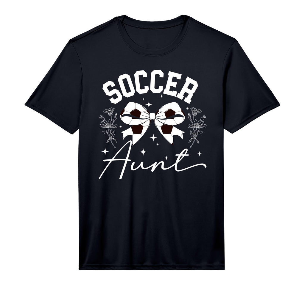 Mens Soccer Aunt Coquette Soccer Player T-Shirt - Aesthetic Graphic Unisex