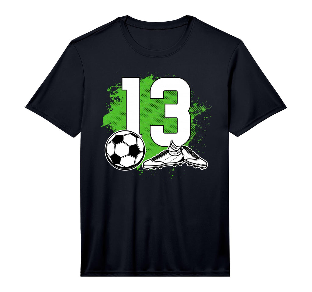 13Th Birthday Soccer Thirteen Year Old T-Shirt - Graphic Print Men Women