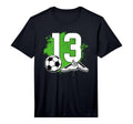 13Th Birthday Soccer Thirteen Year Old T-Shirt - Graphic Print Men Women