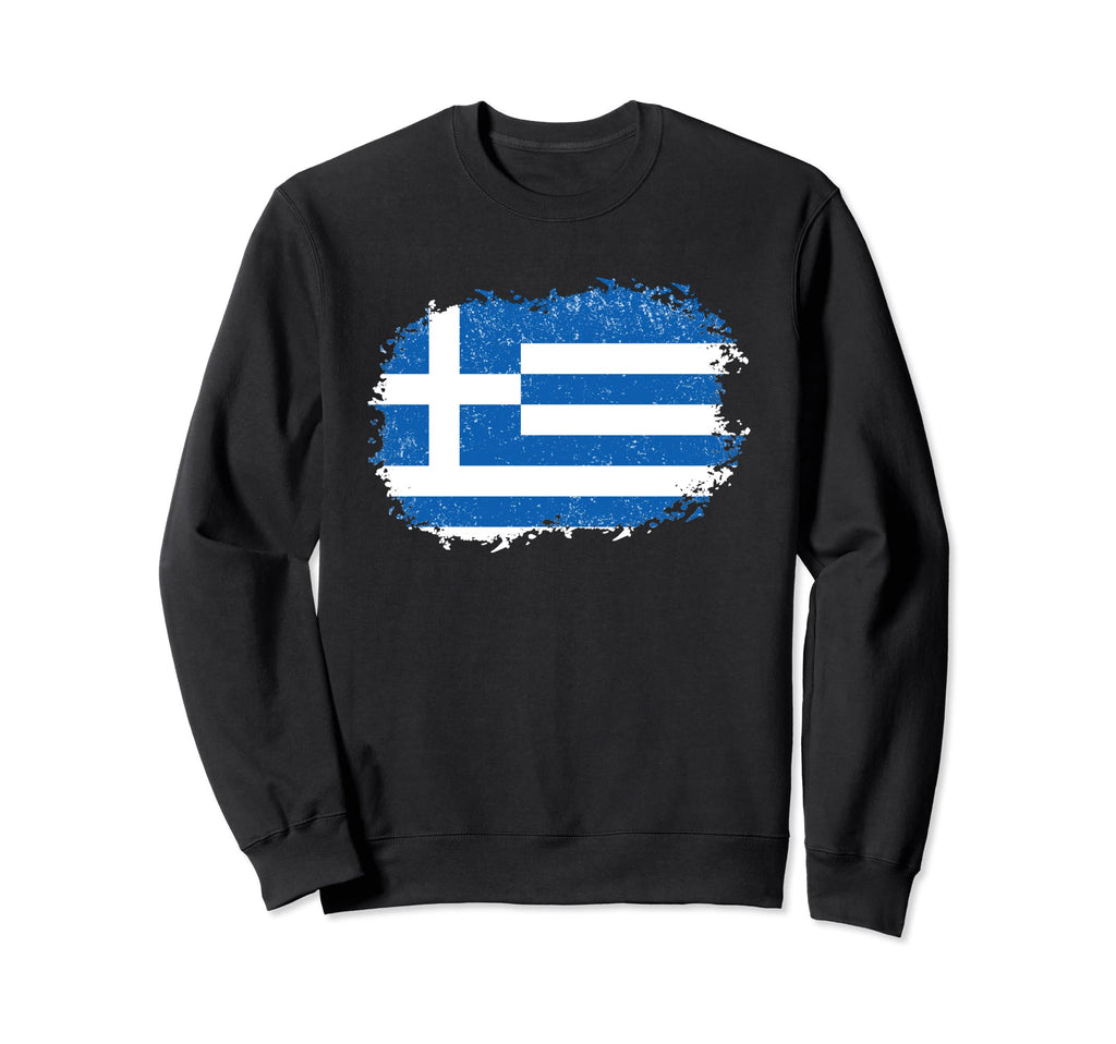 Greek Flag Football Hellenic Soccer Sweatshirt - Novelty Apparel Unisex