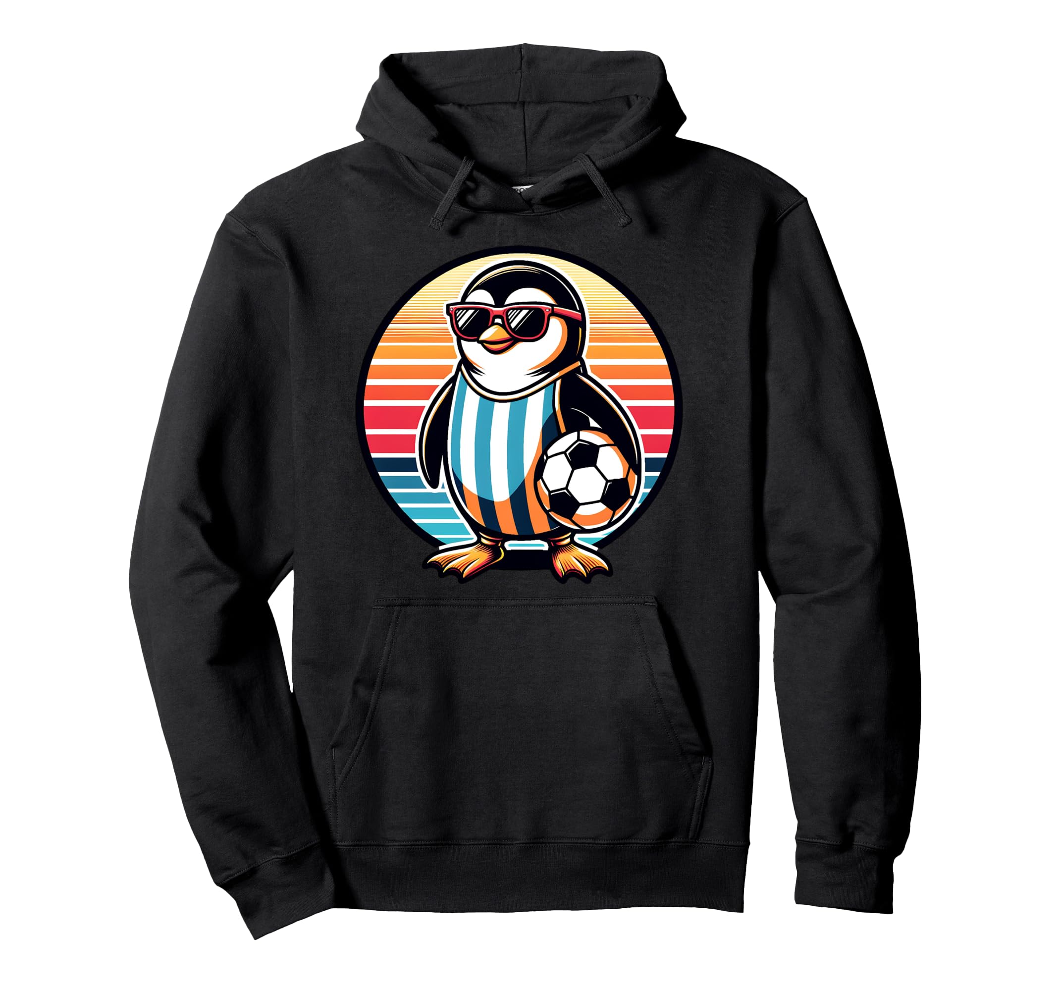 Funny Bird Soccer Champion Penguin Fan Hoodie - Trendy Graphic Men Women