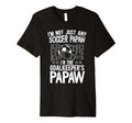Mens Im Soccer Goalkeeper Papaw Soccer T-Shirt - Trendy Graphic for Adults
