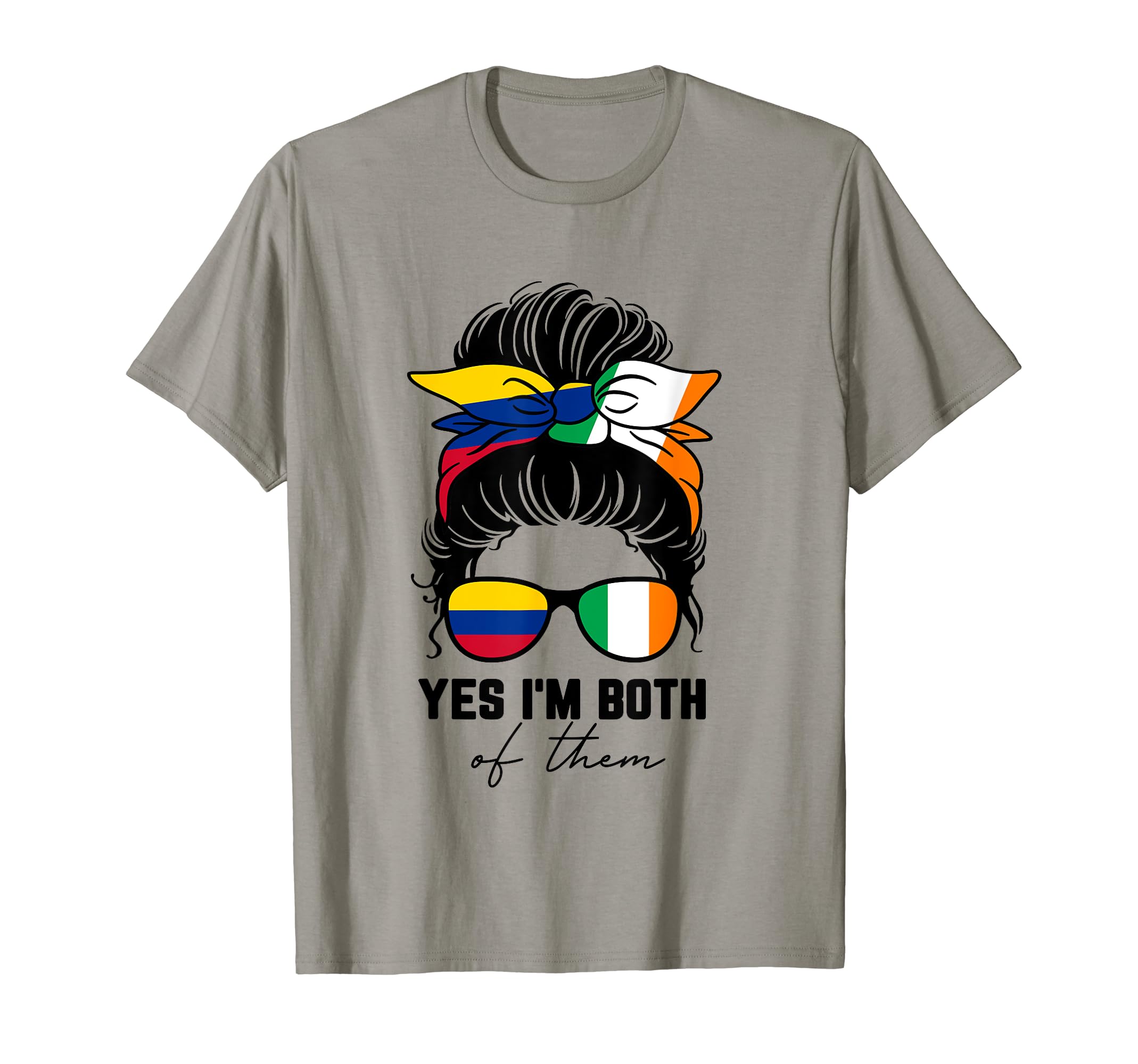 Half Colombian Half Irish Colombia T-Shirt - Graphic Print Men Women
