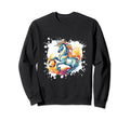 Unicorn Playing Soccer Funny Animal Sweatshirt - Unique Graphic for Adults