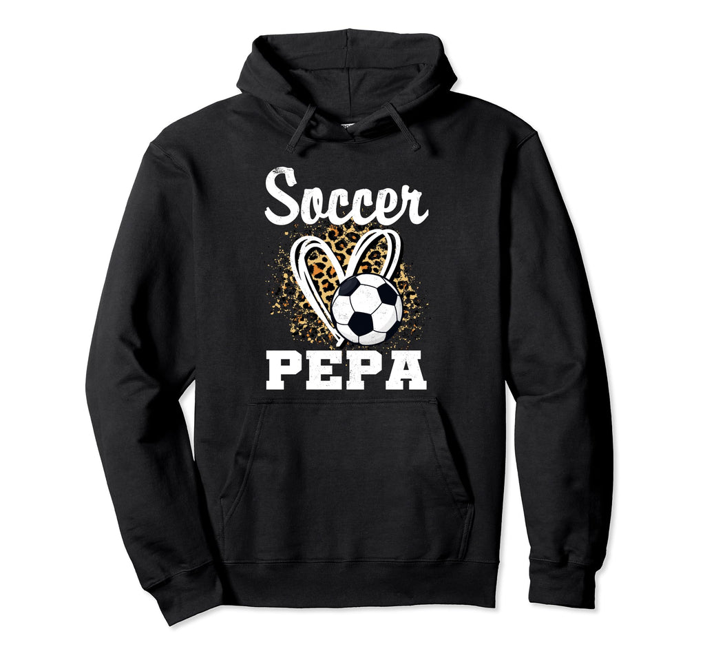 Soccer Pepa Leopard Heart Matching Hoodie - Fun Novelty Design for Adults