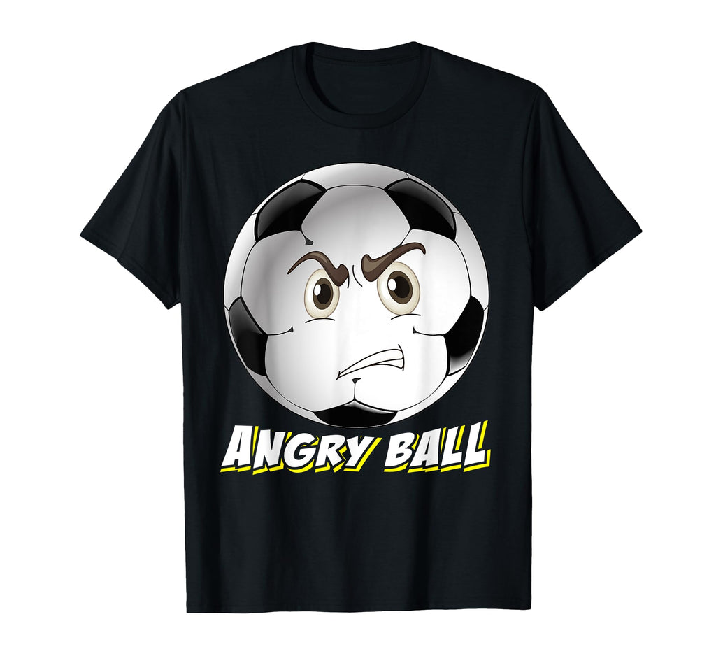 Angry Ball Football Sport Soccer Player T-Shirt - Novelty Apparel Unisex