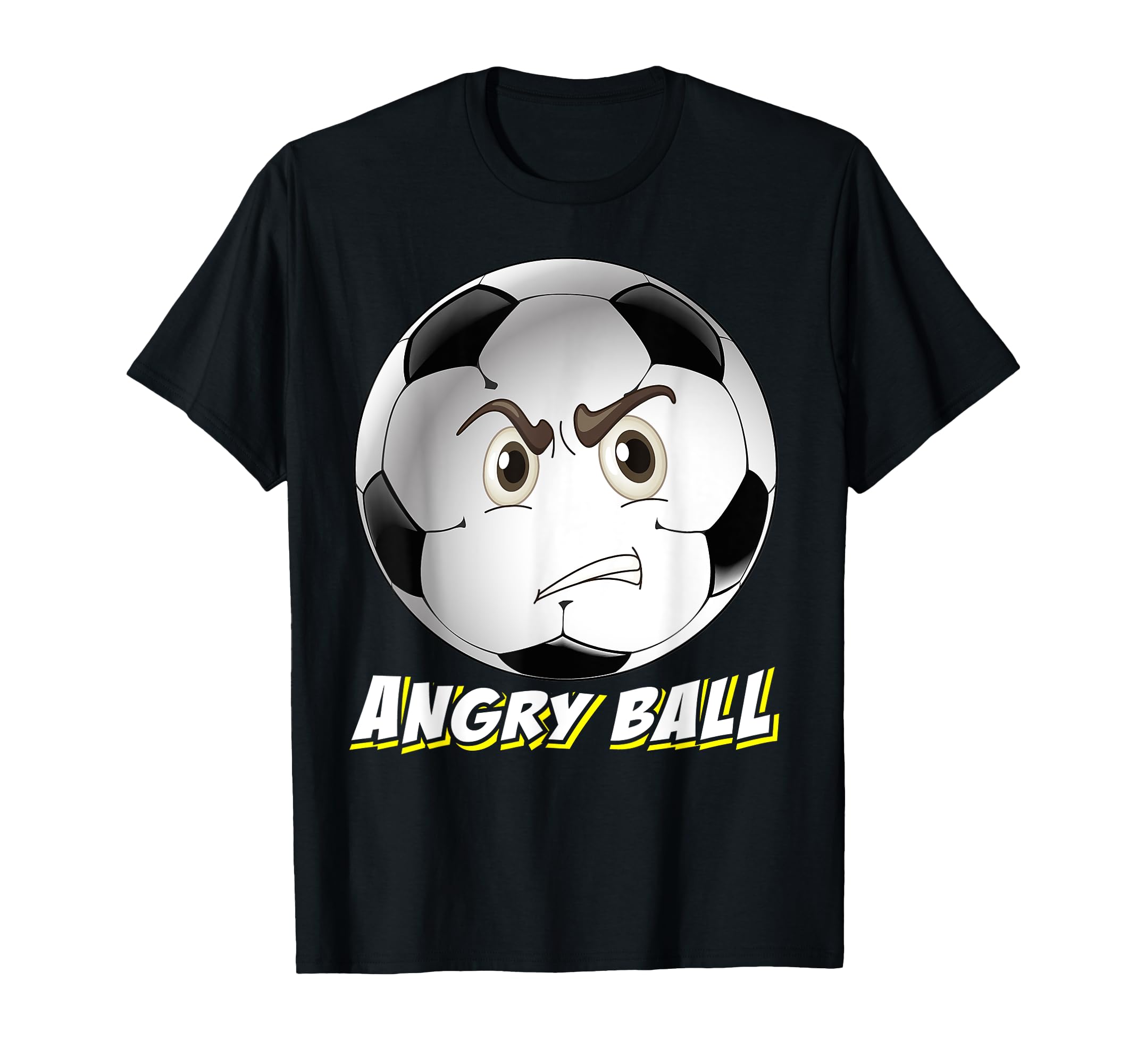 Angry Ball Football Sport Soccer Player T-Shirt - Novelty Apparel Unisex