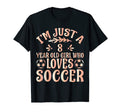Soccer Lover Im Just 8 Year Old Who T-Shirt - Graphic Print Men Women